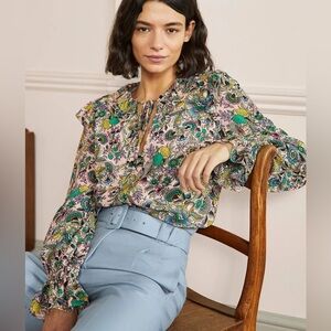 Boden Ruffle Neck Blouse (US size 8)